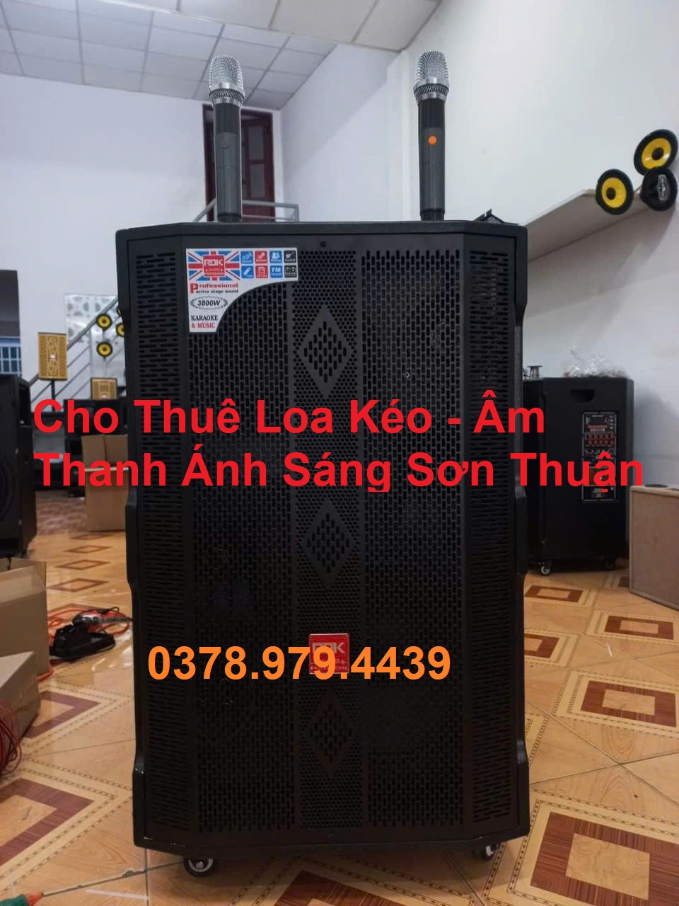 Cho thuê loa kéo công suất lớn hơn 1000W - giá thuê 600.000 VND